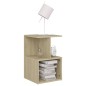 vidaXL Comodino Rovere Sonoma 35x35x55 cm in Truciolato vidaXL Comodino Rovere Sonoma 35x35x55 cm in Truciolato