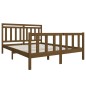 vidaXL Giroletto Miele in Legno Massello 150x200 cm 5FT King Size vidaXL Giroletto Miele in Legno Massello 150x200 cm 5FT King Size