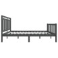 vidaXL Giroletto Grigio in Legno Massello 150x200 cm 5FT King Size vidaXL Giroletto Grigio in Legno Massello 150x200 cm 5FT King Size
