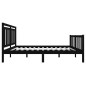 vidaXL Giroletto Nero in Legno Massello 150x200 cm 5FT King Size vidaXL Giroletto Nero in Legno Massello 150x200 cm 5FT King Size
