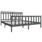 vidaXL Giroletto Grigio Legno Massello Pino 180x200cm 6FT Super King vidaXL Giroletto Grigio Legno Massello Pino 180x200cm 6FT Super King