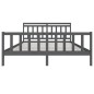 vidaXL Giroletto Grigio Legno Massello Pino 180x200cm 6FT Super King vidaXL Giroletto Grigio Legno Massello Pino 180x200cm 6FT Super King