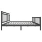 vidaXL Giroletto Grigio Legno Massello Pino 180x200cm 6FT Super King vidaXL Giroletto Grigio Legno Massello Pino 180x200cm 6FT Super King