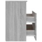 vidaXL Comodino Grigio Sonoma 50x32x60 cm