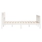 vidaXL Giroletto Bianco in Legno Massello 120x190cm 4FT Small Double vidaXL Giroletto Bianco in Legno Massello 120x190cm 4FT Small Double