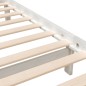 vidaXL Giroletto Bianco in Legno Massello 120x190cm 4FT Small Double vidaXL Giroletto Bianco in Legno Massello 120x190cm 4FT Small Double