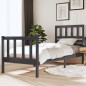 vidaXL Giroletto Grigio Legno Massello 75x190cm 2FT6 Piccolo Singolo