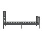 vidaXL Giroletto Grigio Legno Massello 75x190cm 2FT6 Piccolo Singolo