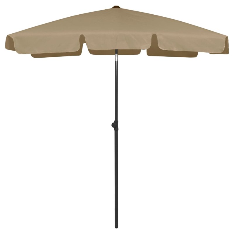 Ombrellone da Spiaggia Grigio Talpa 180x120 cm Ombrellone da Spiaggia Grigio Talpa 180x120 cm