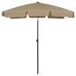 Ombrellone da Spiaggia Grigio Talpa 180x120 cm Ombrellone da Spiaggia Grigio Talpa 180x120 cm