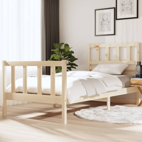 vidaXL Giroletto in Legno Massello 90x190 cm 3FT Single