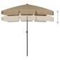 Ombrellone da Spiaggia Grigio Talpa 180x120 cm Ombrellone da Spiaggia Grigio Talpa 180x120 cm