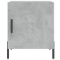 vidaXL Comodini 2 pz Grigio Cemento 40x40x50 cm in Legno Multistrato