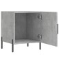 vidaXL Comodini 2 pz Grigio Cemento 40x40x50 cm in Legno Multistrato