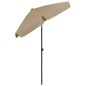 Ombrellone da Spiaggia Grigio Talpa 180x120 cm Ombrellone da Spiaggia Grigio Talpa 180x120 cm
