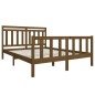vidaXL Giroletto Marrone Miele in Legno Massello 160x200 cm