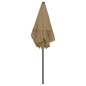 Ombrellone da Spiaggia Grigio Talpa 180x120 cm Ombrellone da Spiaggia Grigio Talpa 180x120 cm