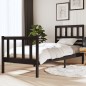 vidaXL Giroletto Nero Legno Massello 75x190cm 2FT6 Piccolo Singolo vidaXL Giroletto Nero Legno Massello 75x190cm 2FT6 Piccolo Singolo