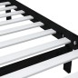 vidaXL Giroletto Nero in Legno Massello 90x190 cm 3FT Singolo vidaXL Giroletto Nero in Legno Massello 90x190 cm 3FT Singolo