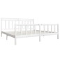 vidaXL Giroletto Bianco in Legno Massello 200x200 cm vidaXL Giroletto Bianco in Legno Massello 200x200 cm