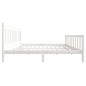 vidaXL Giroletto Bianco in Legno Massello 200x200 cm vidaXL Giroletto Bianco in Legno Massello 200x200 cm