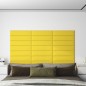 Pannelli Murali 12 pz Giallo Scuro 60x15 cm Tessuto 1,08 m² Pannelli Murali 12 pz Giallo Scuro 60x15 cm Tessuto 1,08 m²