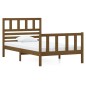 vidaXL Giroletto Marrone Miele in Legno Massello 90x190 cm 3FT Singolo vidaXL Giroletto Marrone Miele in Legno Massello 90x190 cm 3FT Singolo
