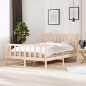 vidaXL Giroletto in Legno Massello 150x200 cm 5FT King Size vidaXL Giroletto in Legno Massello 150x200 cm 5FT King Size