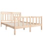 vidaXL Giroletto in Legno Massello 150x200 cm 5FT King Size vidaXL Giroletto in Legno Massello 150x200 cm 5FT King Size