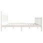 vidaXL Giroletto Bianco in Legno Massello 140x200 cm vidaXL Giroletto Bianco in Legno Massello 140x200 cm
