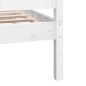 vidaXL Giroletto Bianco in Legno Massello 140x200 cm vidaXL Giroletto Bianco in Legno Massello 140x200 cm