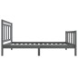 vidaXL Giroletto Grigio in Legno Massello 100x200 cm vidaXL Giroletto Grigio in Legno Massello 100x200 cm