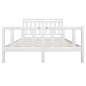 vidaXL Giroletto Bianco in Legno Massello 160x200 cm vidaXL Giroletto Bianco in Legno Massello 160x200 cm