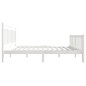 vidaXL Giroletto Bianco in Legno Massello 160x200 cm vidaXL Giroletto Bianco in Legno Massello 160x200 cm
