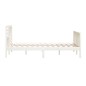 vidaXL Giroletto Bianco in Legno Massello 150x200 cm 5FT King Size vidaXL Giroletto Bianco in Legno Massello 150x200 cm 5FT King Size