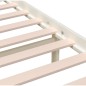 vidaXL Giroletto Bianco in Legno Massello 150x200 cm 5FT King Size vidaXL Giroletto Bianco in Legno Massello 150x200 cm 5FT King Size