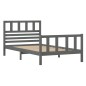 vidaXL Giroletto Grigio in Legno Massello 100x200 cm vidaXL Giroletto Grigio in Legno Massello 100x200 cm