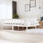 vidaXL Giroletto Bianco in Legno Massello 200x200 cm vidaXL Giroletto Bianco in Legno Massello 200x200 cm