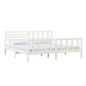 vidaXL Giroletto Bianco in Legno Massello 200x200 cm vidaXL Giroletto Bianco in Legno Massello 200x200 cm