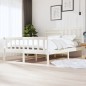 vidaXL Giroletto Bianco in Legno Massello 160x200 cm vidaXL Giroletto Bianco in Legno Massello 160x200 cm