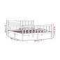 vidaXL Giroletto in Legno Massello 180x200 cm 6FT Super King vidaXL Giroletto in Legno Massello 180x200 cm 6FT Super King