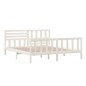 vidaXL Giroletto Bianco in Legno Massello 180x200 cm 6FT Super King vidaXL Giroletto Bianco in Legno Massello 180x200 cm 6FT Super King