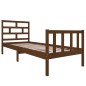 vidaXL Giroletto Miele Legno Massello Pino 75x190cm 2FT6 Small Single vidaXL Giroletto Miele Legno Massello Pino 75x190cm 2FT6 Small Single
