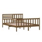 vidaXL Giroletto Miele in Legno Massello 150x200 cm 5FT King Size