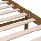 vidaXL Giroletto Miele in Legno Massello 150x200 cm 5FT King Size