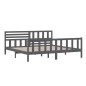 vidaXL Giroletto Grigio in Legno Massello 200x200 cm vidaXL Giroletto Grigio in Legno Massello 200x200 cm