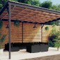 Set Divani da Giardino 9 pz con Cuscini in Polyrattan Nero Set Divani da Giardino 9 pz con Cuscini in Polyrattan Nero