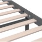 vidaXL Giroletto Grigio in Legno Massello 200x200 cm vidaXL Giroletto Grigio in Legno Massello 200x200 cm