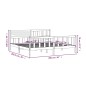 vidaXL Giroletto Grigio in Legno Massello 200x200 cm vidaXL Giroletto Grigio in Legno Massello 200x200 cm