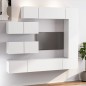 vidaXL Set di Mobili Porta TV 7 pz Bianco in Legno Multistrato vidaXL Set di Mobili Porta TV 7 pz Bianco in Legno Multistrato